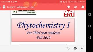 Phytochemistry alkaloids introduction part 1 [upl. by Eirehc]