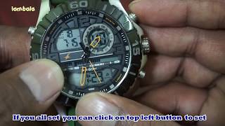 How to set timeweekmonthyear in Fastrack Sports watch  38035SP01J [upl. by Ashford]