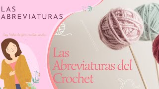 Qué son las Abreviaturas del Crochet [upl. by Didier]