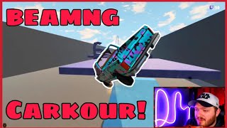 BeamNG Carkour on the Parkour 2 Map [upl. by Neih]