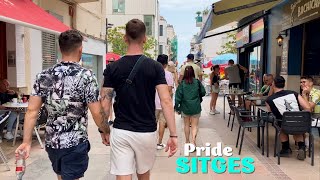 Arriving TOO EARLY for the Sitges Pride Parade 2024 🌈 Walking Tour Barcelona [upl. by Lars900]