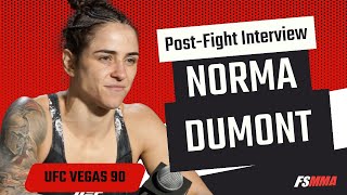 Norma Dumont full UFC Vegas 90 postfight interview [upl. by Adniram496]