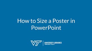 How to Size a Poster in PowerPoint [upl. by Euqnimod]