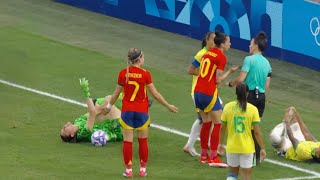 Brazil vs Spain Womens Football Semi Final Highlights Olympic Paris 2024 [upl. by Emmi]