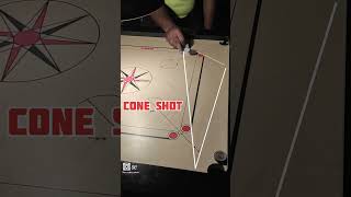 CARROM TRICK SHOT  CONE SHOT  TRIANGLE SHOT [upl. by Aynotal389]