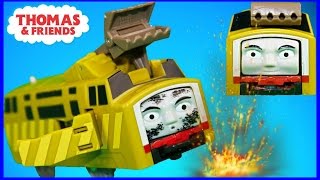 THOMAS AND FRIENDS TRACKMASTER CRASH amp REPAIR DIESEL 10 Accidents Happen  Kids Playing Toy Trains [upl. by Loats442]