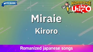 Miraie – Kiroro Romaji Karaoke with guide [upl. by Hildy601]