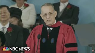 Tom Hanks delivers Harvard University’s commencement speech [upl. by Bergstrom]