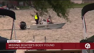 Body of missing boater found in Sylvan Lake Oakland County deputies say [upl. by Eastman]