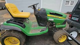 Just picked up a John Deere LA130 with a 48quot deck for 10000 will it run How many hours on it [upl. by Nagiem311]