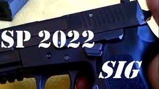 Sig Sauer SP2022 9mm gun review safety features [upl. by Elamaj]