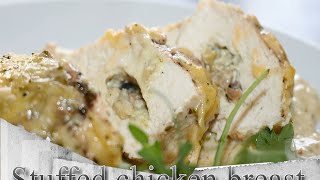 Stuffed chicken breast  Gefüllte Hähnchenbrust [upl. by Hewitt973]