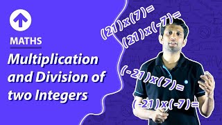 Multiplication and Division of Integers  Integers  Class 7 Maths [upl. by Monson]