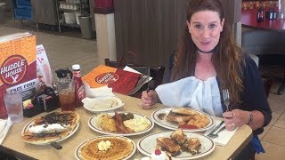 WBKRs Barb Birgy Samples the Huddle House Menu in Owensboro [upl. by Jordain]