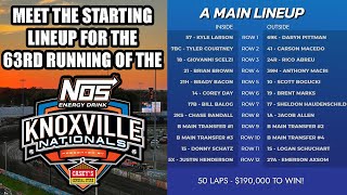 Introducing the 2024 Knoxville Nationals Starting Lineup 24 Drivers 50 Laps 190000 to WIN [upl. by Rempe]