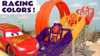 Cars McQueen Toy Car Racing with the Funlings Cars [upl. by Brandise]