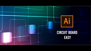 Circuit board easy Adobe illustrator tutorial [upl. by Harwell]