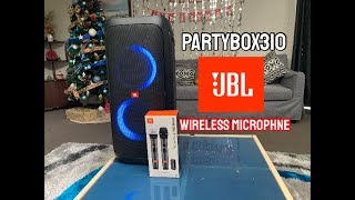 REVIEW JBL wireless microphone and party box 310 [upl. by Elocan244]