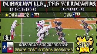 5 Duncanville vs The Woodlands Football  Regional Championship  FULL GAME [upl. by Gibbon]