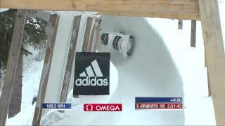 St Moritz WCh 4man Bobsleigh Heat 3 February 3 2013 [upl. by Jotham244]