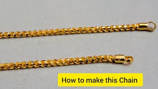 Gold chain making  Gold rope chain is made  Handmade [upl. by Menashem339]