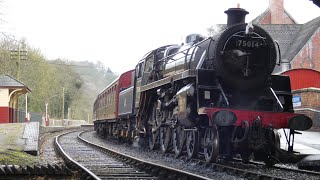 2024 02 03 Churnet Valley Railway 75014 [upl. by Olatha]