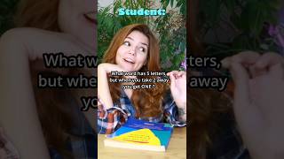 what word has 5 letters you take 2 and get 1 riddles jokes dadjokes shorts learnenglish [upl. by Alberto]