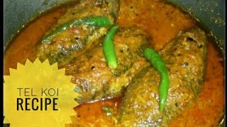 Tel Koi Recipe  Most famous traditional Bengali fish curry [upl. by Yrrab]