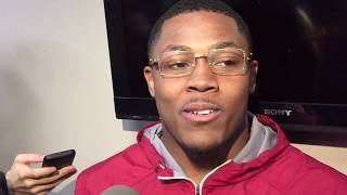 Alabama RB Josh Jacobs after Mercer win [upl. by Betthel]