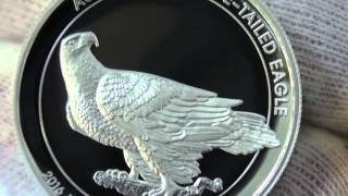 Magnificent high relief Wedgetailed Eagle 2016 gold amp silver proof coins [upl. by Pernick]