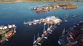 Drone photage over Gullholmen amp Hermanö West coast of Sweden [upl. by Alsworth]