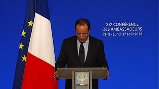 Hollande participera au sommet de la Francophonie à Kinshasa [upl. by Nivlag]