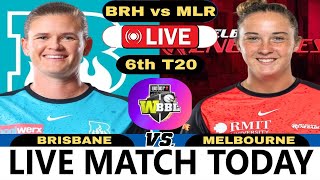 WBBL Live Brisbane Heat Women vs Melbourne Renegades Women T20  BRHW vs MLRW Live WBBL Match 2024 [upl. by Yung]