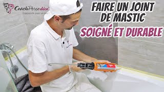 Faire Un Joint De Mastic Soigné Autour Dune Baignoire [upl. by Kaete]