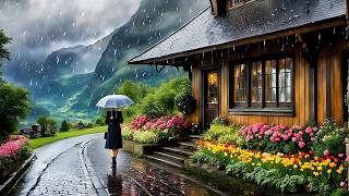 Rainy Walk in the Swiss Alps Why Grindelwald is the Most Beautiful Village [upl. by Cadmarr]