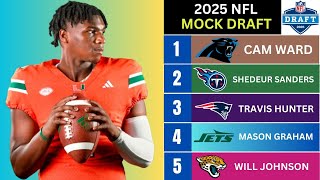 2025 NFL Mock Draft Firstround picks 132 [upl. by Horsey]