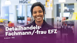 Die Arbeit als Detailhandelsfachmannfrau EFZ  HGC  Lehrstellenvideo  Yousty [upl. by Nautna]