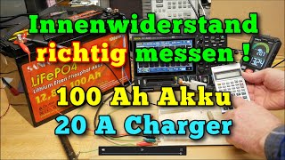 100 Ah Akku Ri richtig messen 20A Charger [upl. by Imugem]