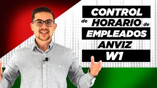 CONTROL HORARIO de EMPLEADOS ANVIZ W1 [upl. by Lubba]