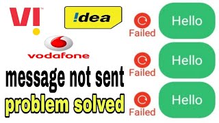 vi sms not sending problemidea sms not sending problem vodafone message not sending problem [upl. by Carol]