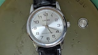 Casio Ladies Watch LTPV001 Battery Replacement [upl. by Yeldah]