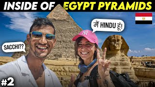 Inside The Great Pyramids of Egypt 🇪🇬  Met an ITALIAN HINDU GIRL [upl. by Sihonn128]