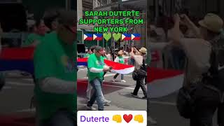 Duterte supporters in New York 👊❤️🔥 [upl. by Eelyme]