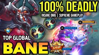 BANE BEST BUILD 2023  TOP GLOBAL BANE GAMEPLAY  MOBILE LEGENDS✓ [upl. by Nilekcaj820]