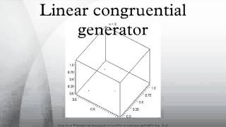 Linear congruential generator [upl. by Lowry]