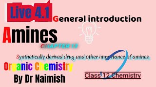 Amines Chap 10 Organic chemistry I General introduction I vedioviralneet [upl. by Atiruam]