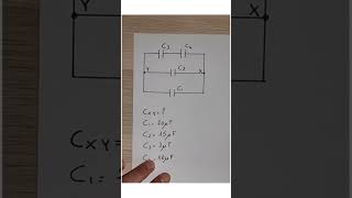 Capacità Totale di Quattro Condensatori in Serie e Parallelo shorts [upl. by Belmonte]