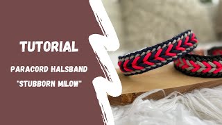 Paracord Halsband Stubborn Milow Tutorial  Anleitung Deutsch [upl. by Ahsened]