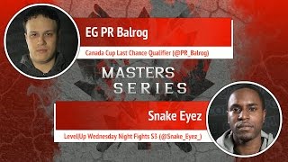 USFIV EG PR Balrog vs Snake Eyez  Canada Cup Master Series [upl. by Onaicnop642]