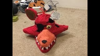 Making a Withered Foxy Mask FNaF 2 Cosplay [upl. by Nilerual610]